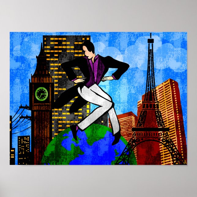 Póster Tengo El Mundo A Mis Pies (Impresión Bella Artes) (Frente)