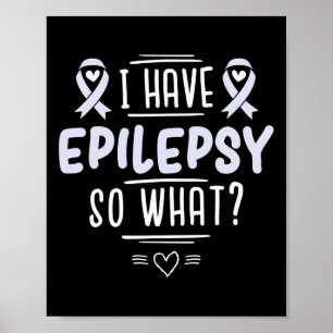 Póster Tengo Epilepsia Así Que Qué Cinta De Concienciació