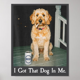 Póster Tengo Ese Perro Dentro De Mí Funny Golden Doodle F