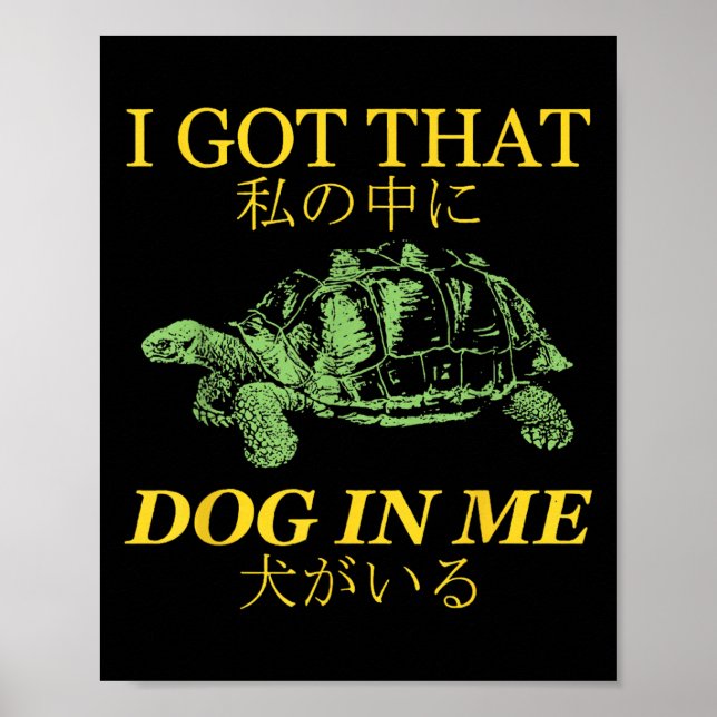 Póster Tengo Ese Perro En Mi Turba Japonesa (Frente)
