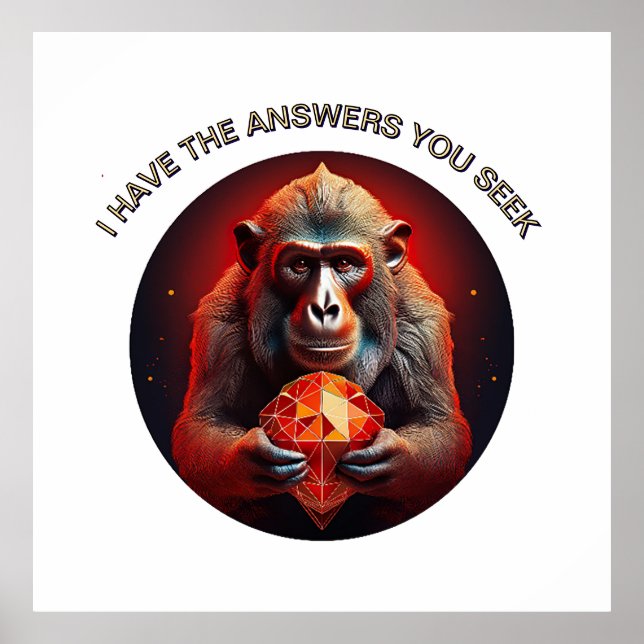 Póster Tengo Las Respuestas Que Buscas (Frente)