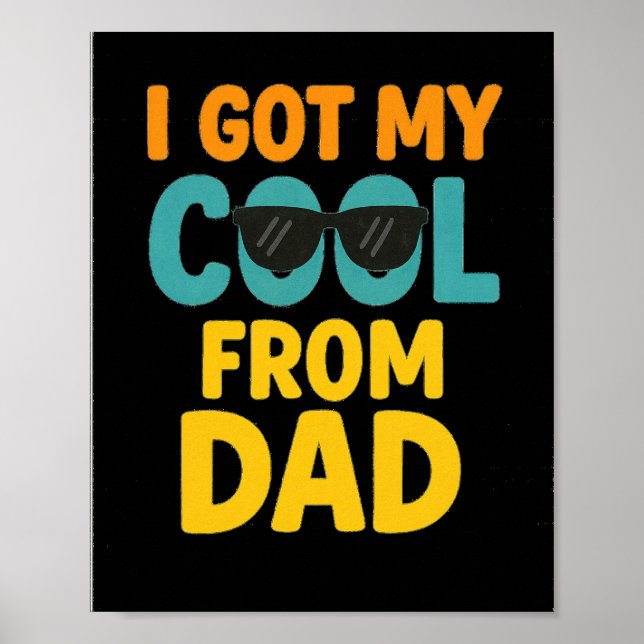 Póster Tengo mi Guay de papá - Graciosos niños con camise (Frente)