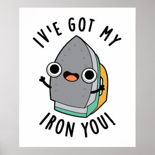 Póster Tengo mi plancha Chiste divertido sobre electrodom