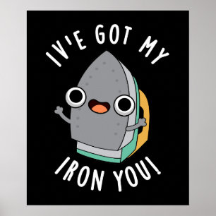 Póster Tengo mi plancha Tú divertido juego de palabras so