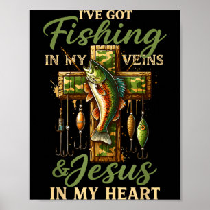 Póster Tengo Pesca En Mis Venas & Jesús En Mi Corazón