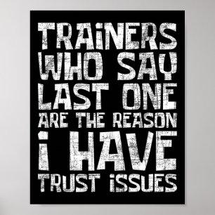 Póster Tengo Problemas de Confianza - Health Fitness Trai