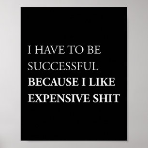 Póster Tengo Que Tener Éxito - Motivación Empresarial