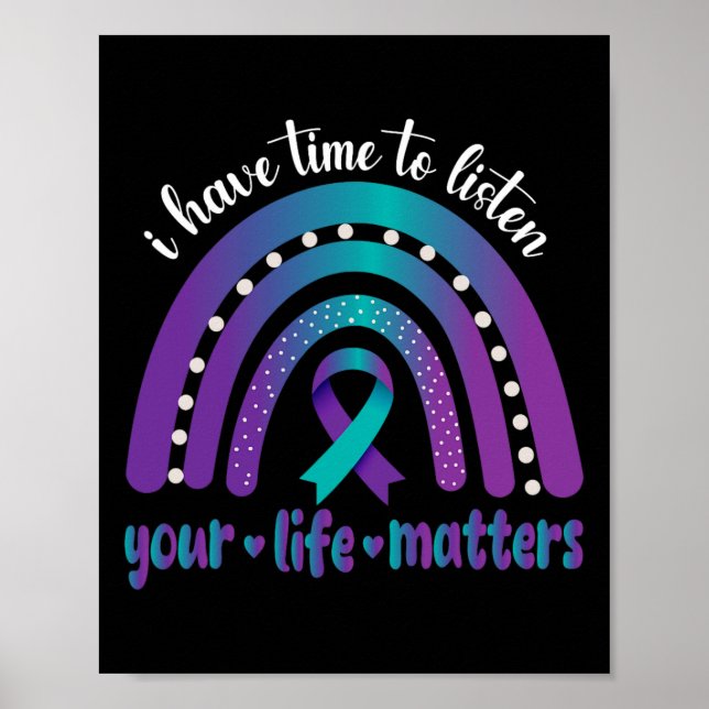 Póster Tengo Tiempo De Escuchar La Conciencia Sobre El Su (Frente)