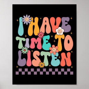 Póster Tengo Tiempo De Escuchar La Prevención Del Suicidi