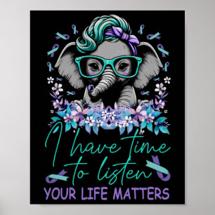 Póster Tengo Tiempo De Escuchar Problemas De Vida Awaren 