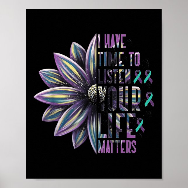 Póster Tengo Tiempo De Escuchar Tu Vida Como Conciencia S (Frente)