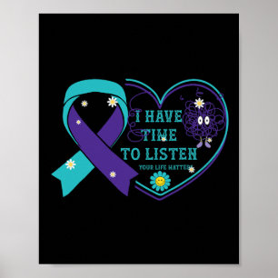 Póster Tengo Tiempo De Escuchar Tus Problemas De Vida Sui