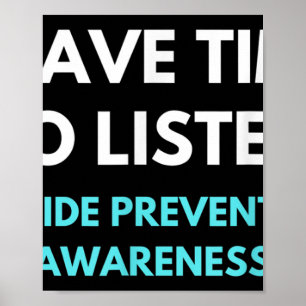 Póster Tengo Tiempo Para Escuchar La Conciencia De La Pre