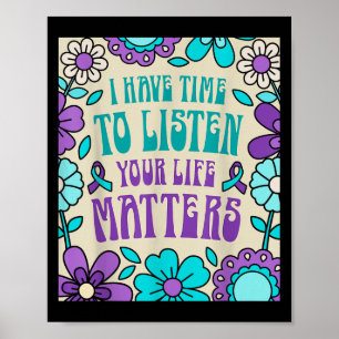Póster Tengo Tiempo Para Escuchar La Conciencia De La Pre