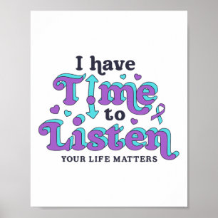 Póster Tengo Tiempo Para Escuchar La Conciencia De La Pre