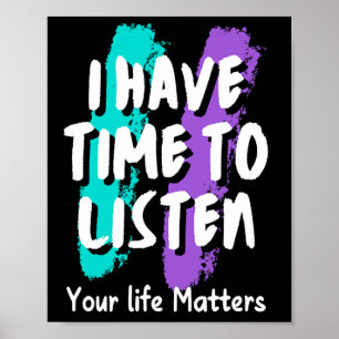 Póster Tengo Tiempo Para Escuchar La Conciencia De La Pre