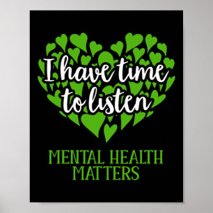Póster Tengo Tiempo Para Escuchar La Conciencia De La Sal