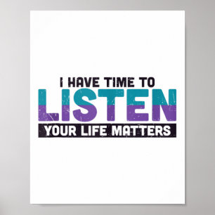 Póster Tengo Tiempo Para Escuchar Tu Vida S Conciencia De
