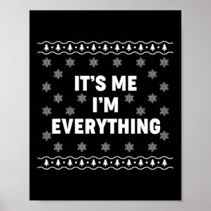 Póster Tengo todo lo que quiero para Navidad Soy yo, soy 