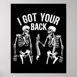 Póster Tengo Tu Ck Funny Skeleton Spine Halloween Costu