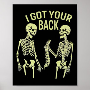 Póster Tengo Tu Ck Halloween Skeleton Skull Sarcástico