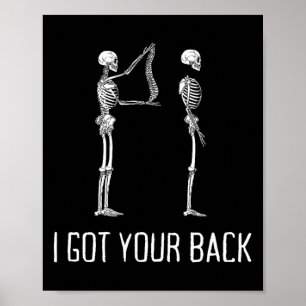 Póster Tengo Tu Funny Skeleton Ck Para Hombres Y Mujeres