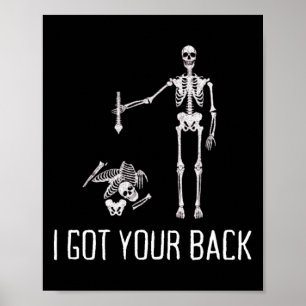 Póster Tengo Tu Humor De Esqueleto Gracioso De Ck
