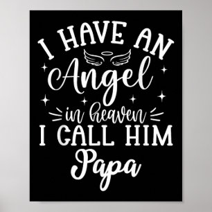 Póster Tengo Un Ángel En El Cielo Y Lo Llamo Papá