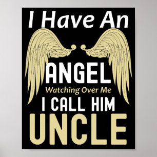 Póster Tengo Un Ángel Vigilándome. Lo Llamo Tío.