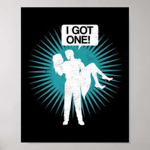 Póster Tengo Un Gracioso Bachiller Party Bride Groom Gift