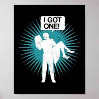 Póster Tengo Un Gracioso Bachiller Party Bride Groom Gift