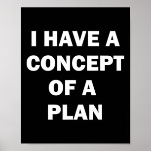 Póster Tengo un plan conceptual Debate Kamala Trump