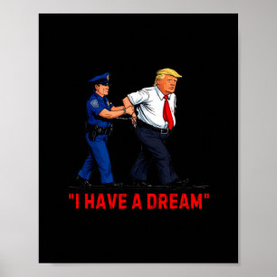 Póster Tengo un sueño divertido dicho de la policía de Tr