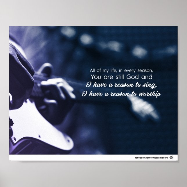 Póster Tengo una razón para adorar (Frente)