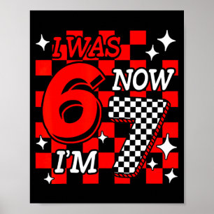 Póster Tenía 6 7 años divertido 67 meme cumpleaños número