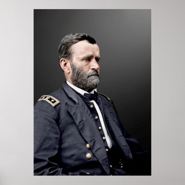 Póster Teniente General Ulysses S. GRANT (Frente)