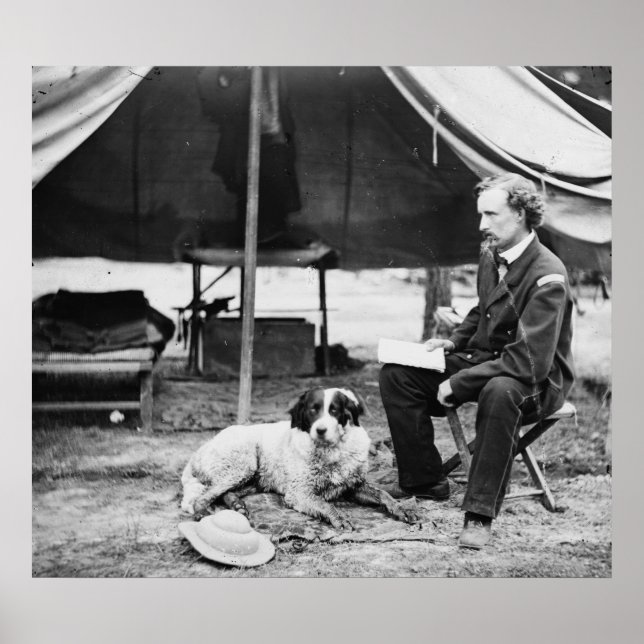 Póster Teniente Georger Custer PhotographVirginia (Frente)