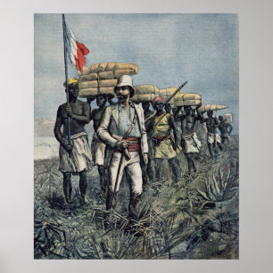 Póster Teniente Mizon en su misión 1892