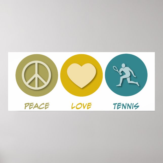 Póster Tenis de amor por la paz (Frente)
