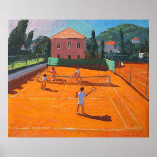 Póster Tenis de la pista de tenis Lapad Croacia 2012 (Frente)
