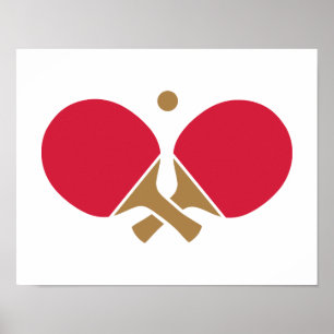 Póster Tenis de mesa del ping-pong