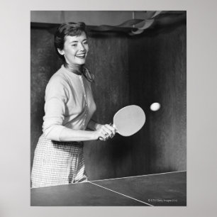 Póster Tenis de mesa para mujeres
