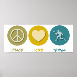 Póster Tenis del amor de la paz