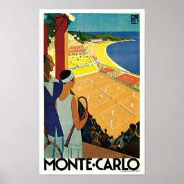 Póster Tenis en Monte Carlo