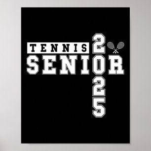 Póster Tenis Senior Night Tennis Senior Graduation 2025