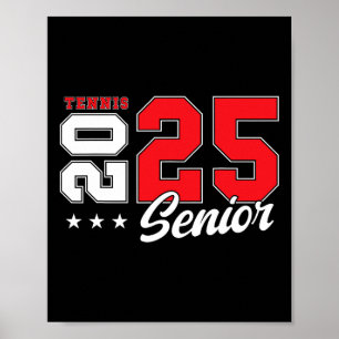Póster Tenis Senior Night Tennis Senior Graduation 2025