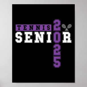 Póster Tenis Senior Night Tennis Senior Graduation 2025