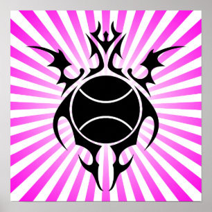 Póster tenis tribal
