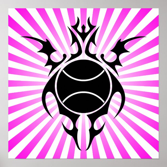 Póster tenis tribal (Frente)