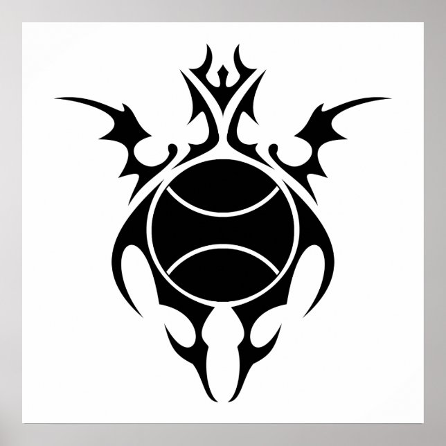 Póster tenis tribal (Frente)